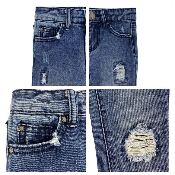 COTTON:ON KIDS Girls Toddler Distressed Denim Jeans Size 2 - Two Pair of Jeans - Picture 6 of 16